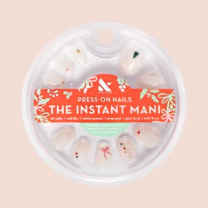 All Out Christmas Minimalist - Press-On | Extra Short | Round