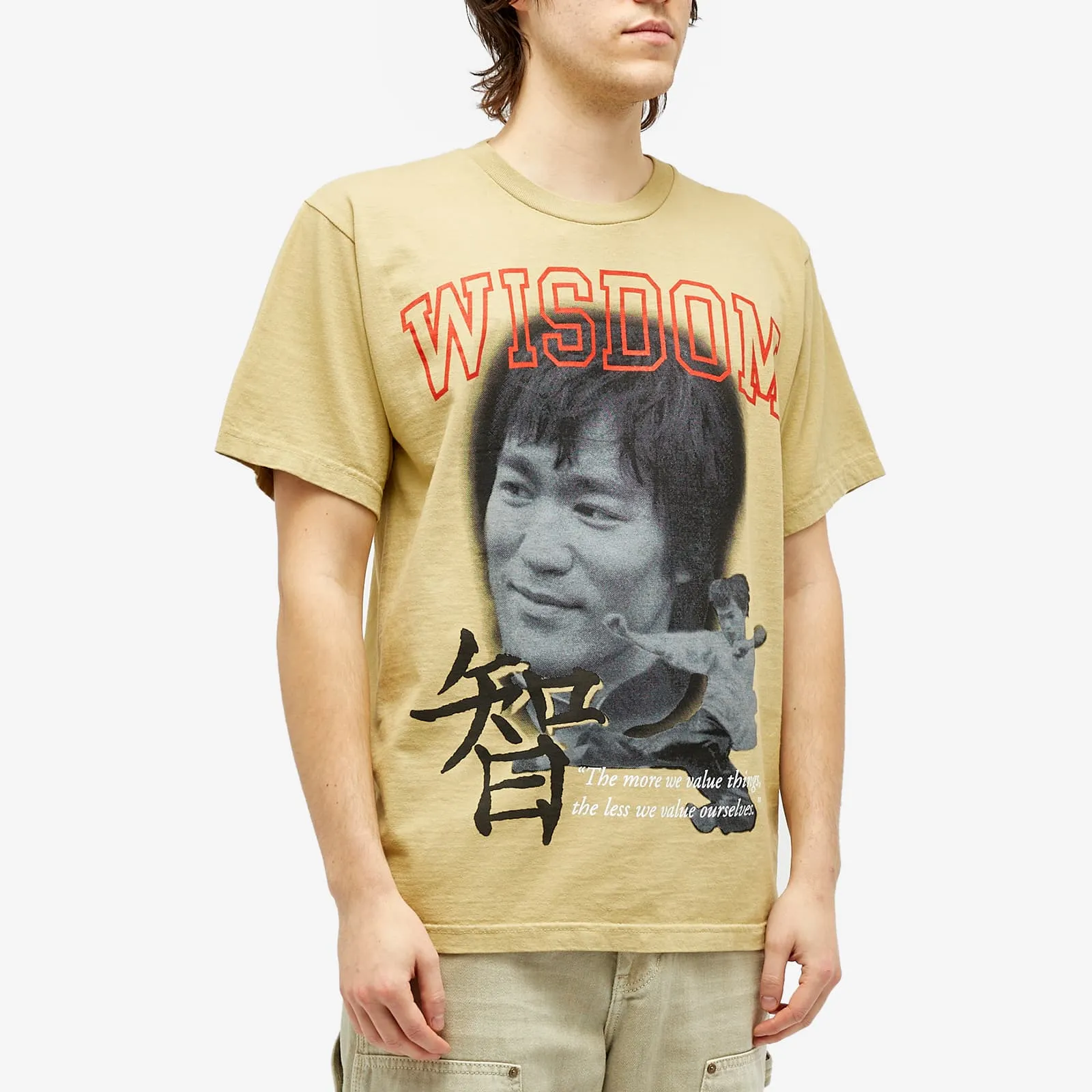 Awake Ny Bruce Lee T-shirt, khaki