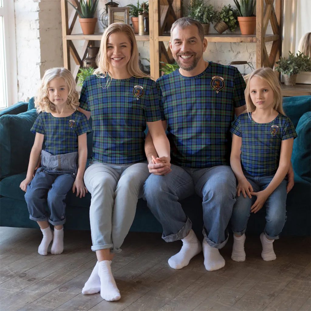 Baird Ancient Tartan T-Shirt with Family Crest