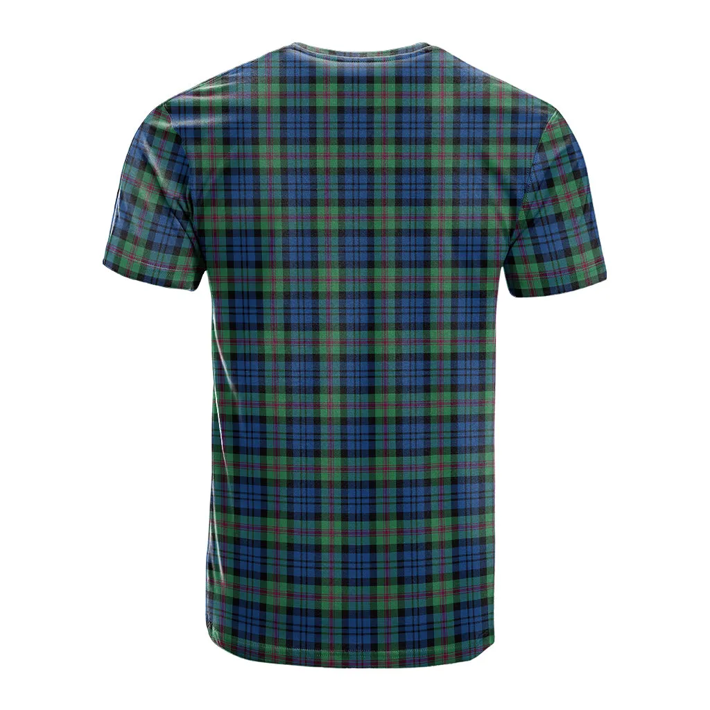 Baird Ancient Tartan T-Shirt with Family Crest