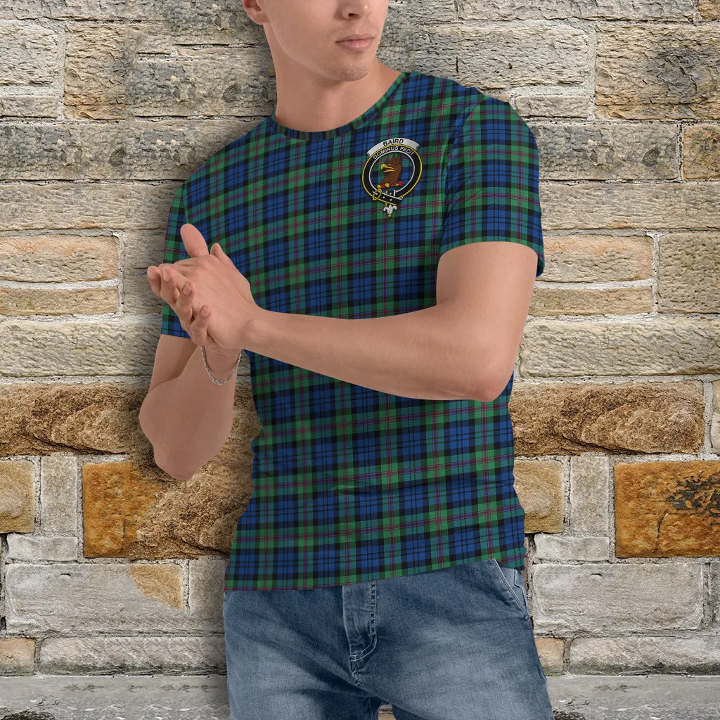 Baird Ancient Tartan T-Shirt with Family Crest