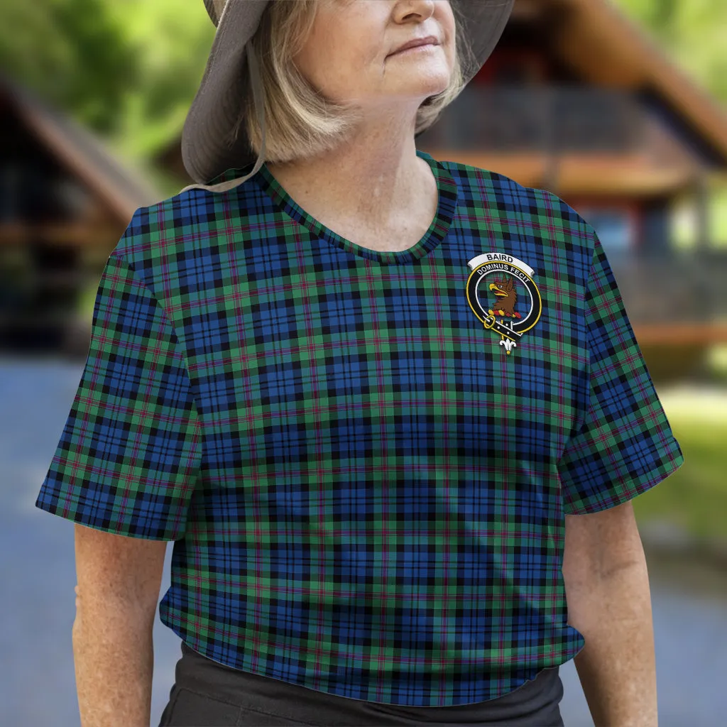 Baird Ancient Tartan T-Shirt with Family Crest