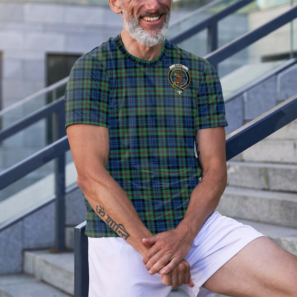 Baird Ancient Tartan T-Shirt with Family Crest