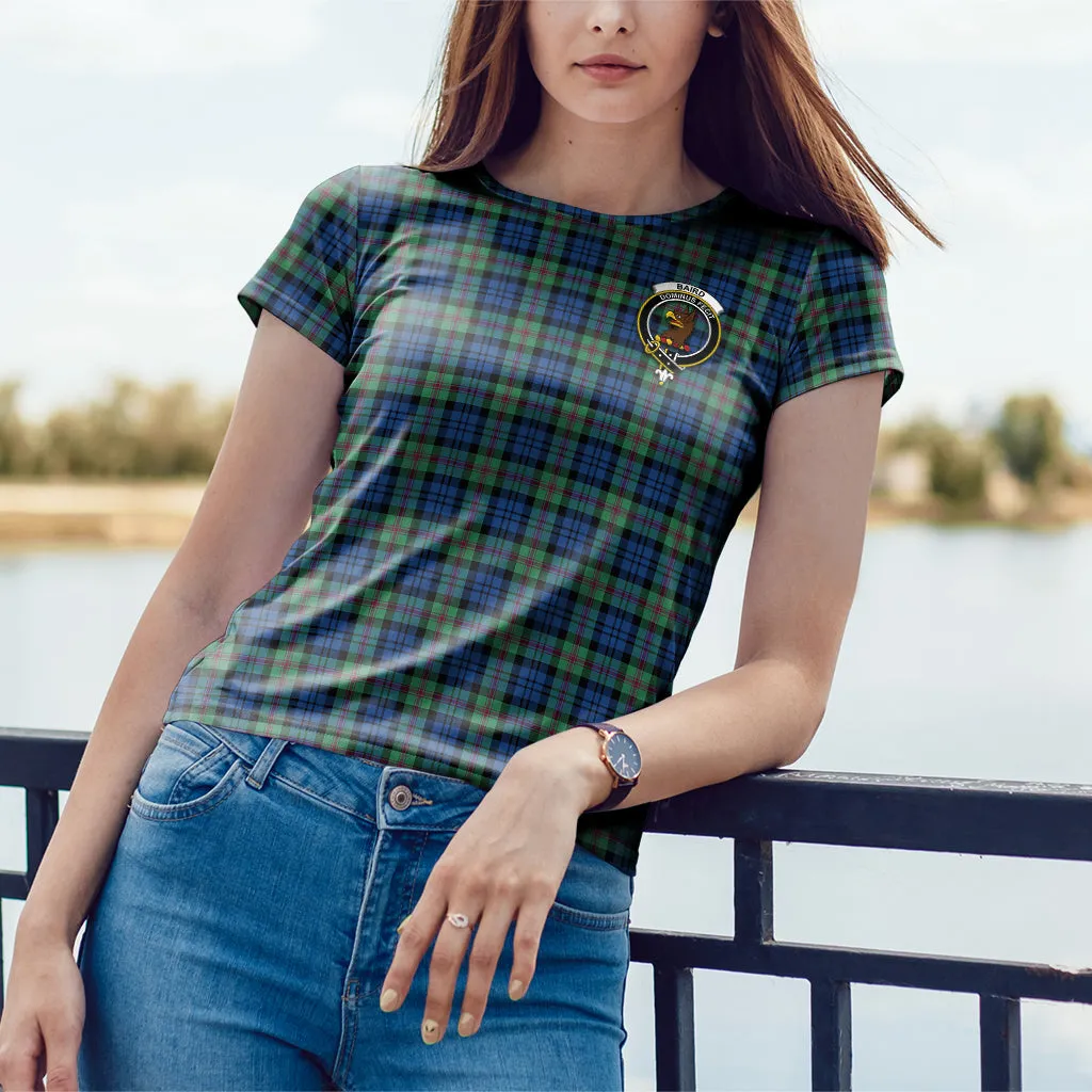 Baird Ancient Tartan T-Shirt with Family Crest