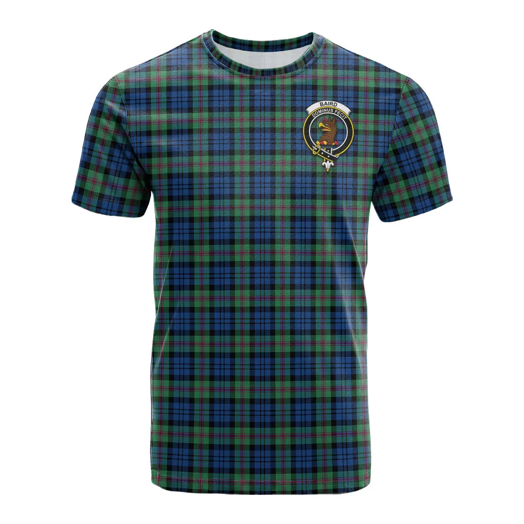 Baird Ancient Tartan T-Shirt with Family Crest