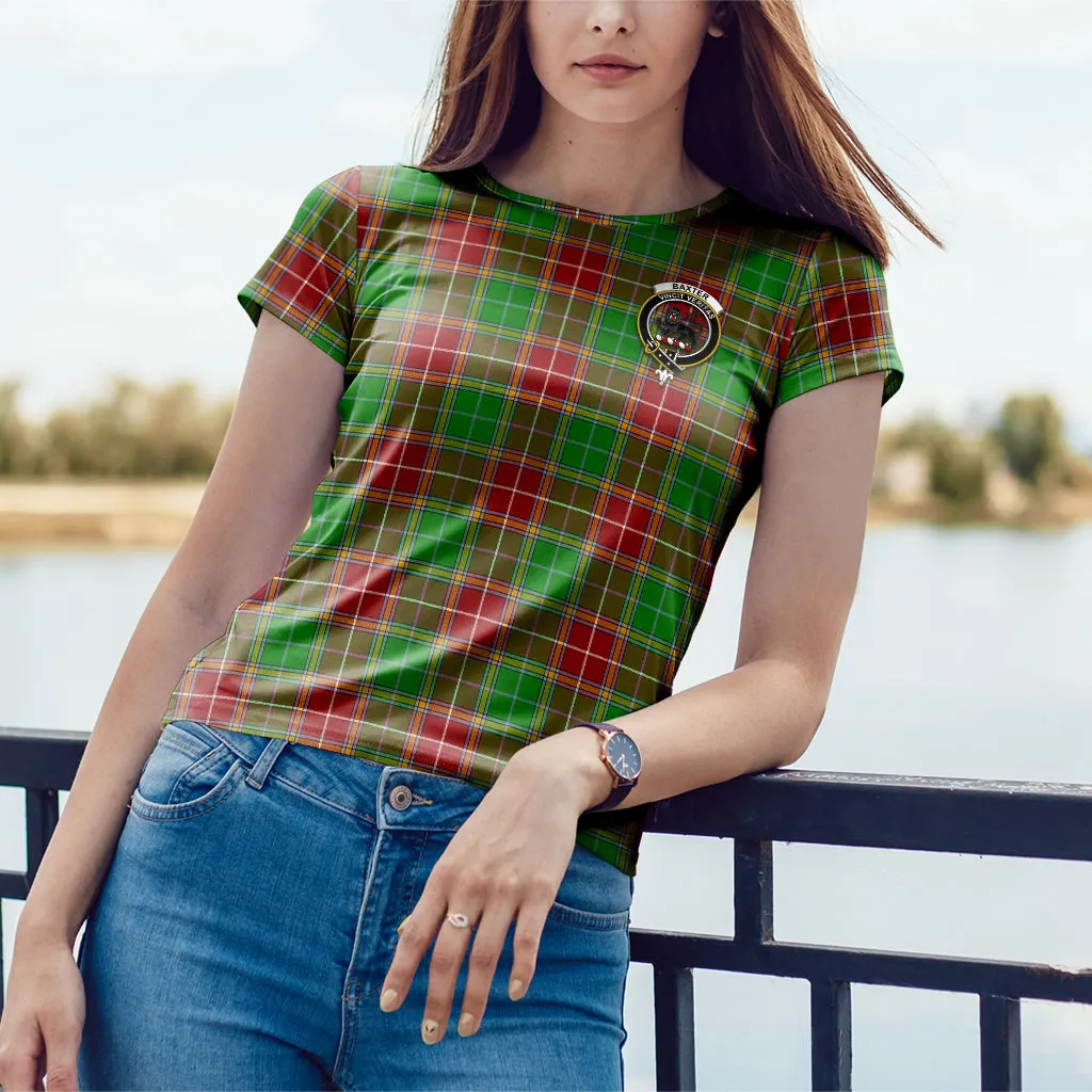 Baxter Modern Tartan T-Shirt with Family Crest