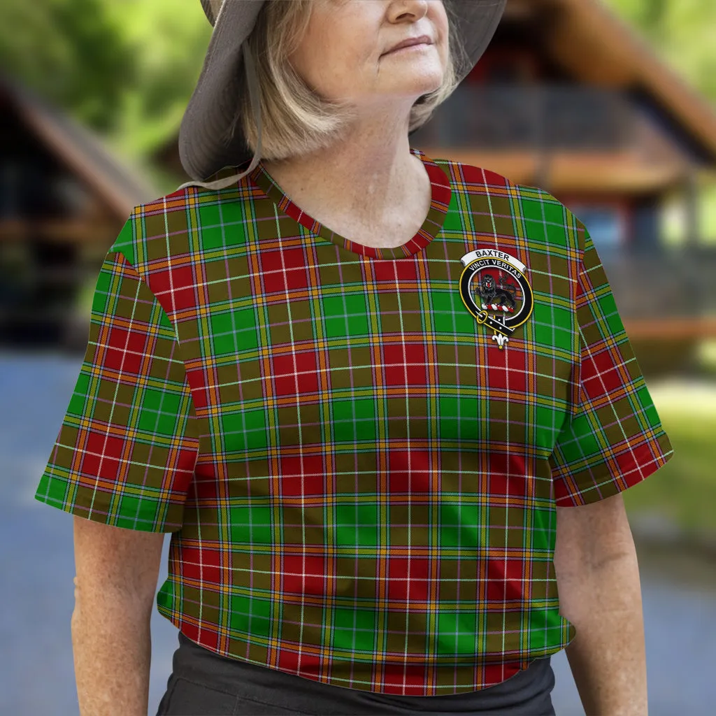 Baxter Modern Tartan T-Shirt with Family Crest