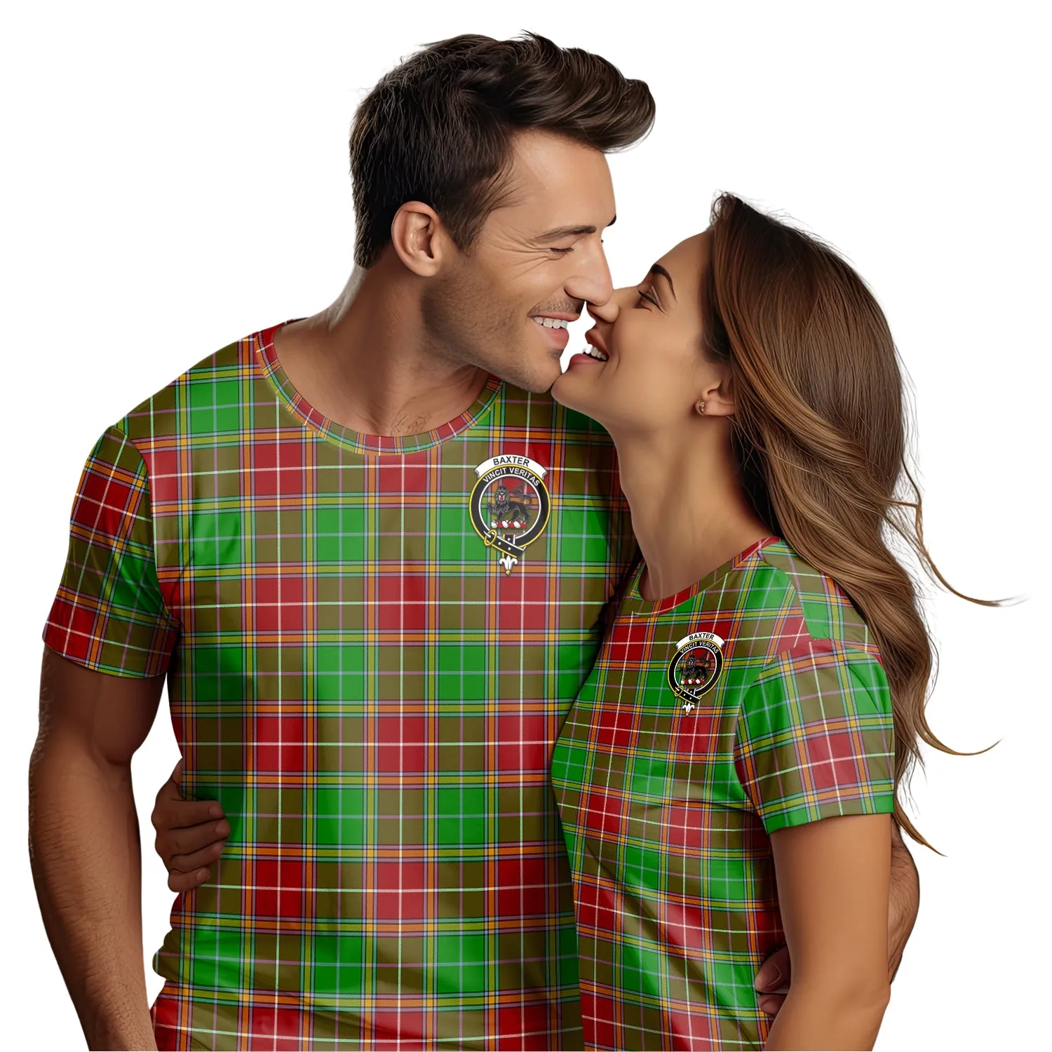 Baxter Modern Tartan T-Shirt with Family Crest