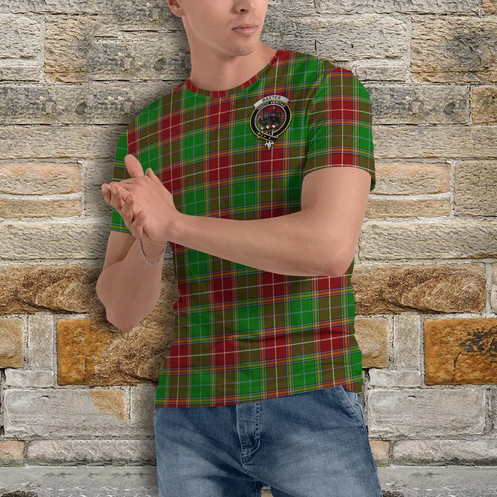 Baxter Modern Tartan T-Shirt with Family Crest