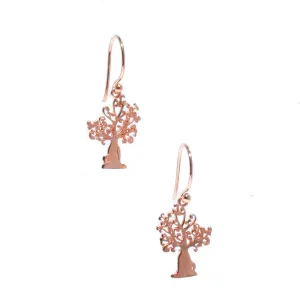 Boab Tree of Life Rose Gold Earrings