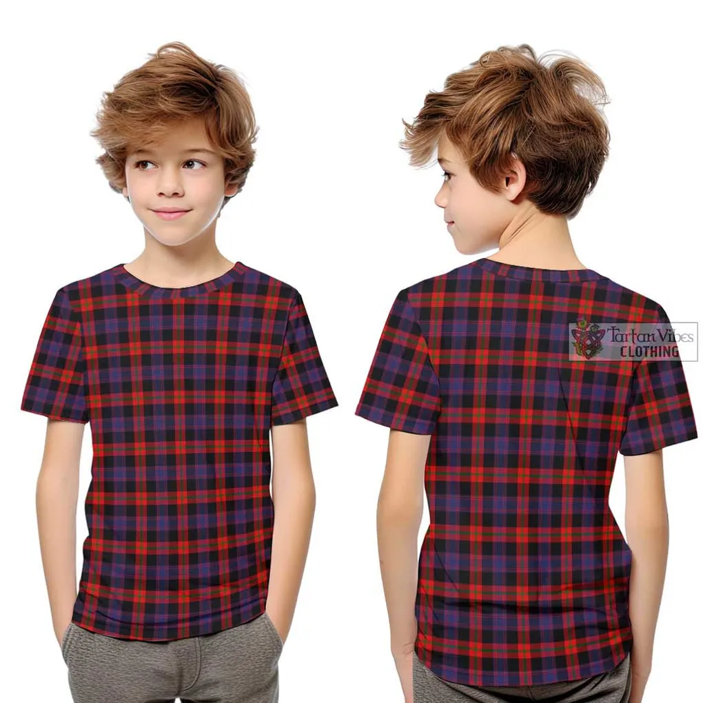 Broun Modern Tartan Kid T-Shirt