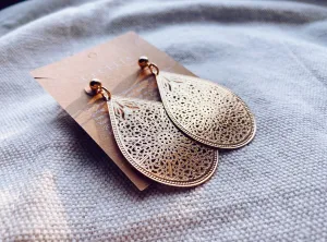 Cecelia Designs Jewelry - Hepburn Filigree Pendant Earrings Teardrop
