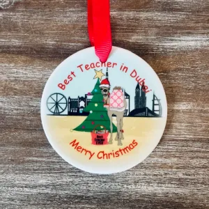 Ceramic Best Teacher in Dubai Tree Decoration