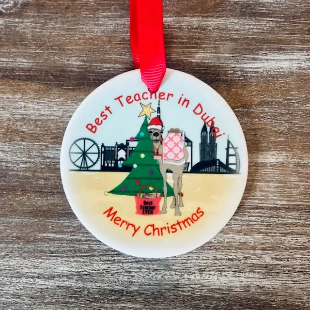 Ceramic Best Teacher in Dubai Tree Decoration