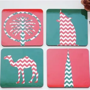 Christmas Dubai Icons Coaster Set