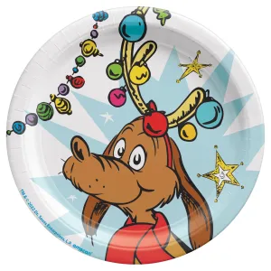 Christmas Grinch Max Paper Plates 7" | 8ct