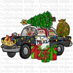 Christmas Police car