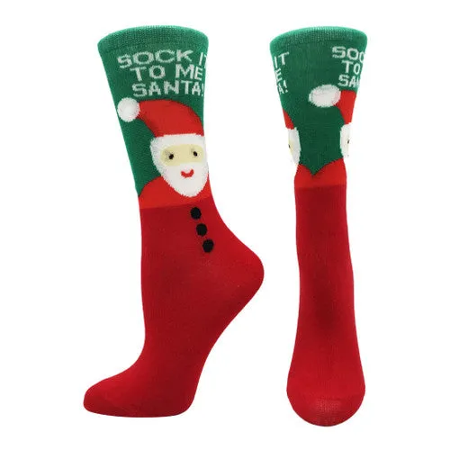 Christmas Socks "Sock It to Me, Santa!"