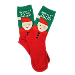 Christmas Socks "Sock It to Me, Santa!"