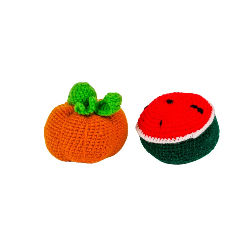 Crochet Fruits & Vegetable Toys | Play Food for Kids (10 Pcs)