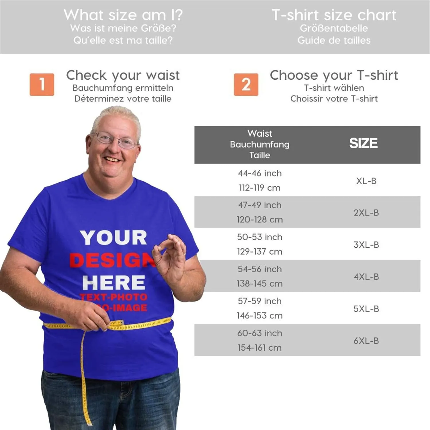 Custom Plus Size T-Shirts for Men Personalized Shirts Design Your Own Text Photo Logo Customized Big and Tall Shirt