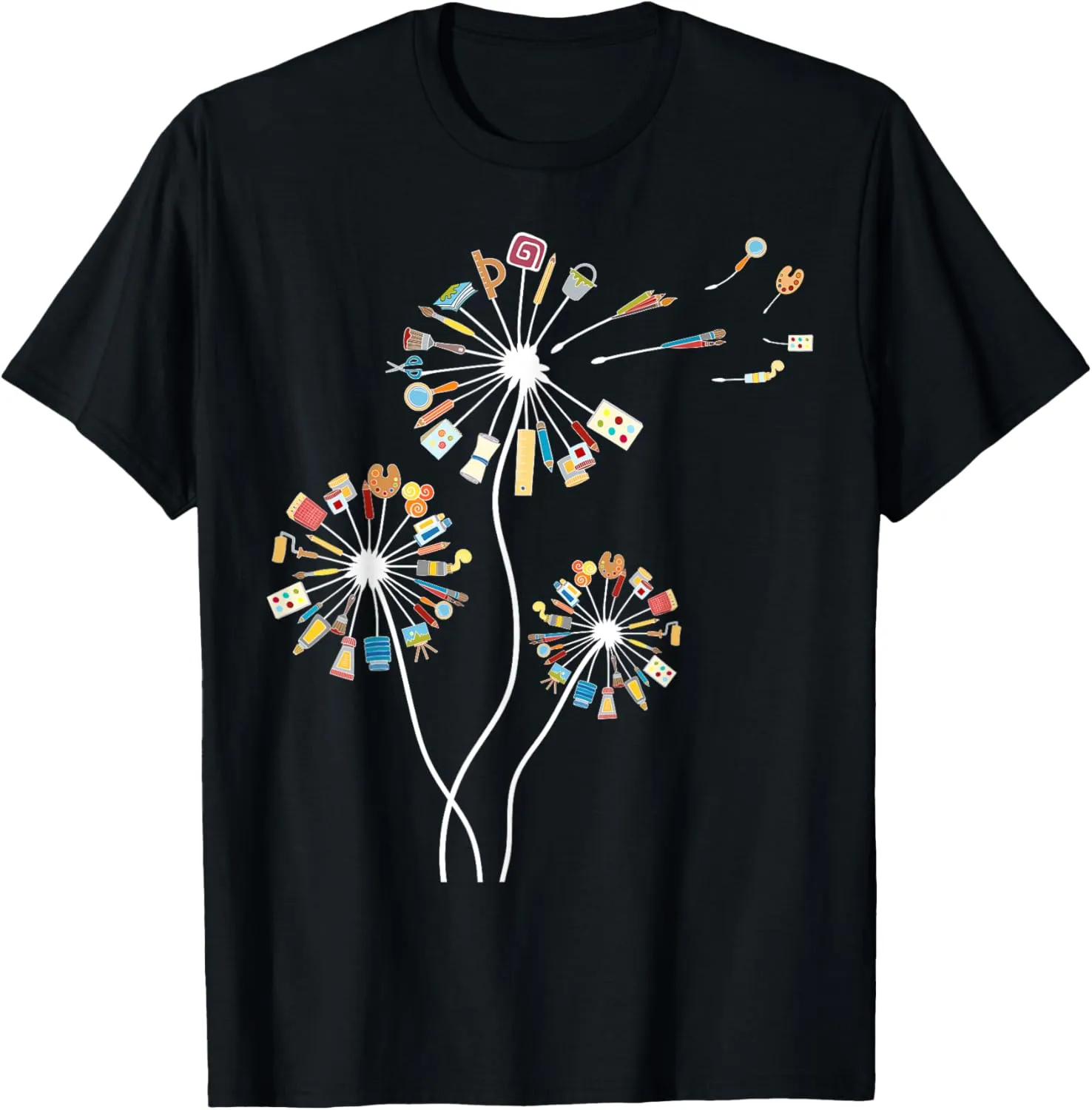 Dandelion Art Shirt for Artist or Art Teacher | Creative Art T-Shirt