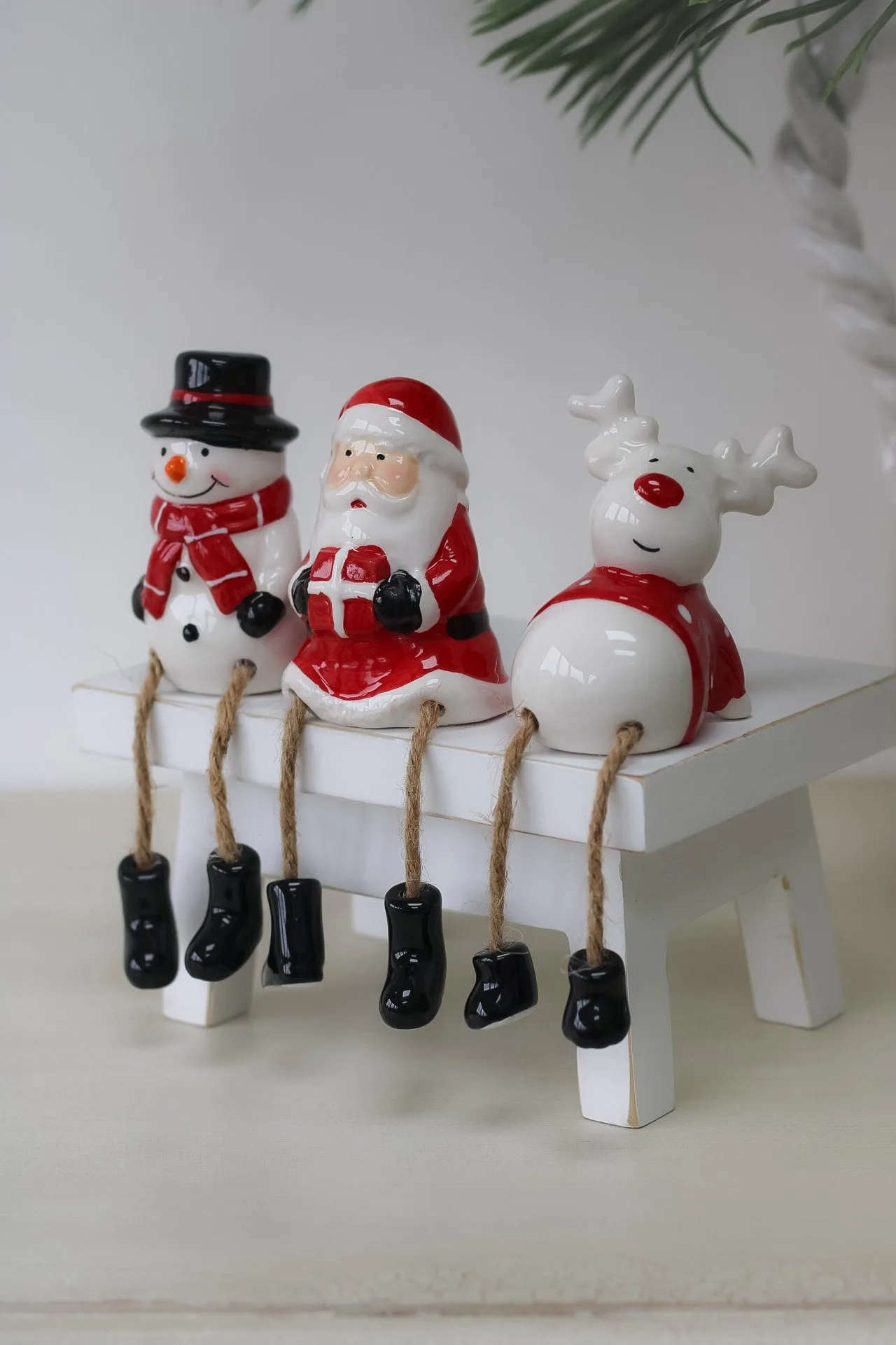 Dangly Legged Santa Ornament