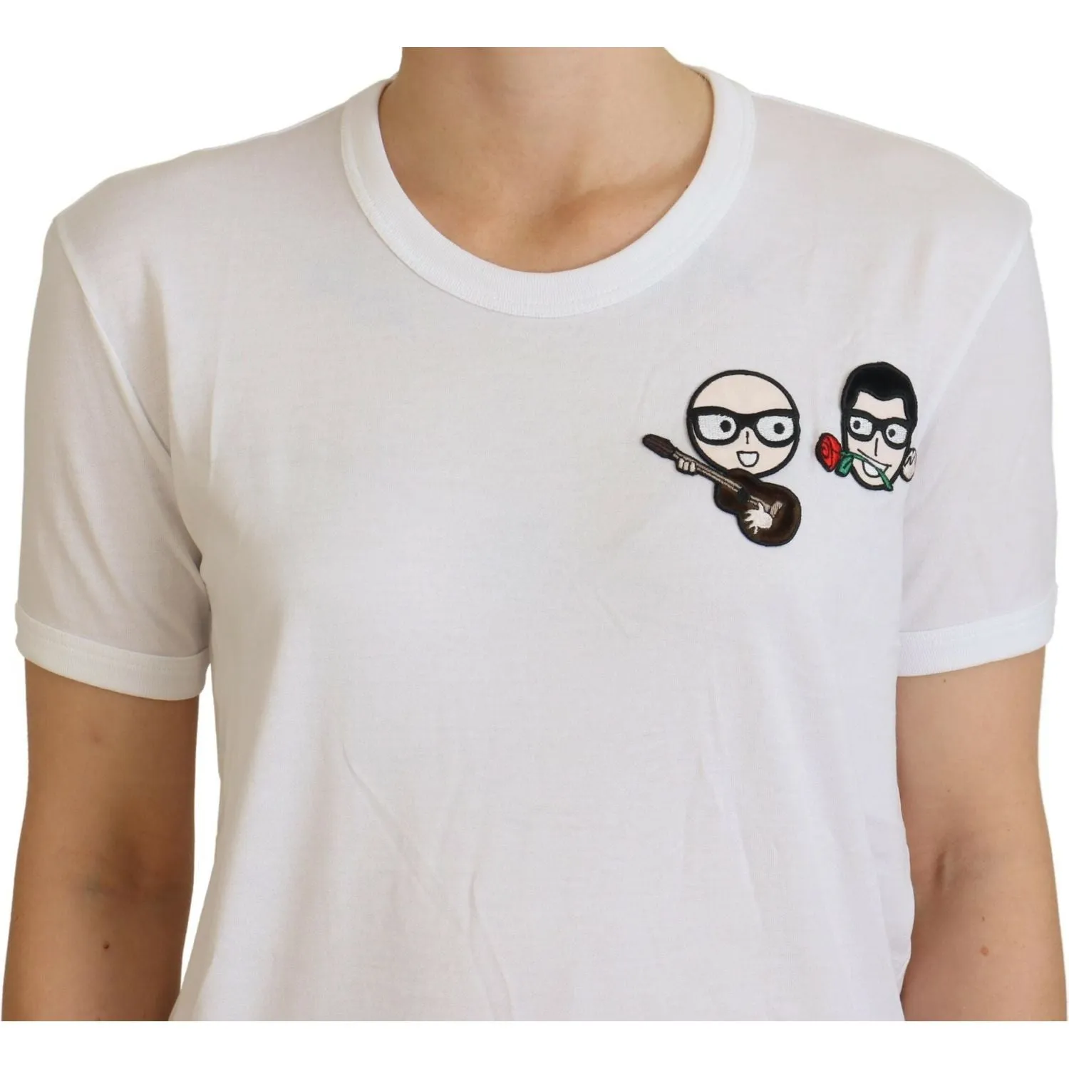 Dolce & Gabbana Elegant White Crewneck Cotton T-Shirt