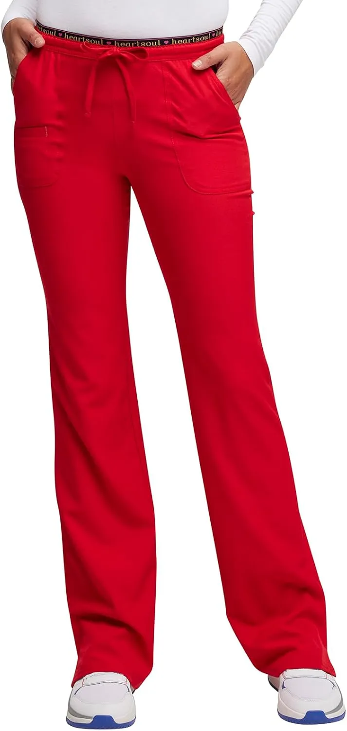 Heartsoul Drawstring Scrub Pants for Women, Stretch Performance Fabric, 20110