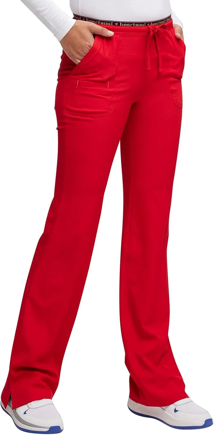 Heartsoul Drawstring Scrub Pants for Women, Stretch Performance Fabric, 20110