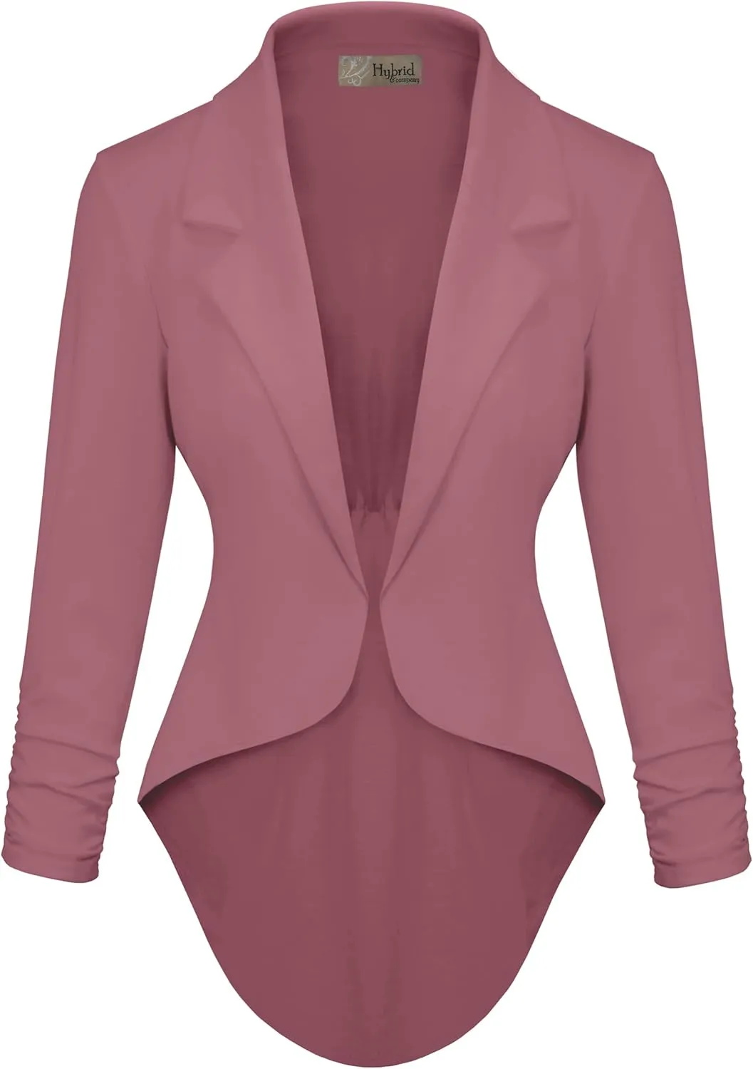 Hybrid & Company Womens Casual Work High Low Blazer Jacket - JK45590