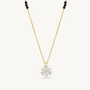 Ishaana Diamond Mangalsutra   | BIS Hallmarked | 18k Gold Vermeil