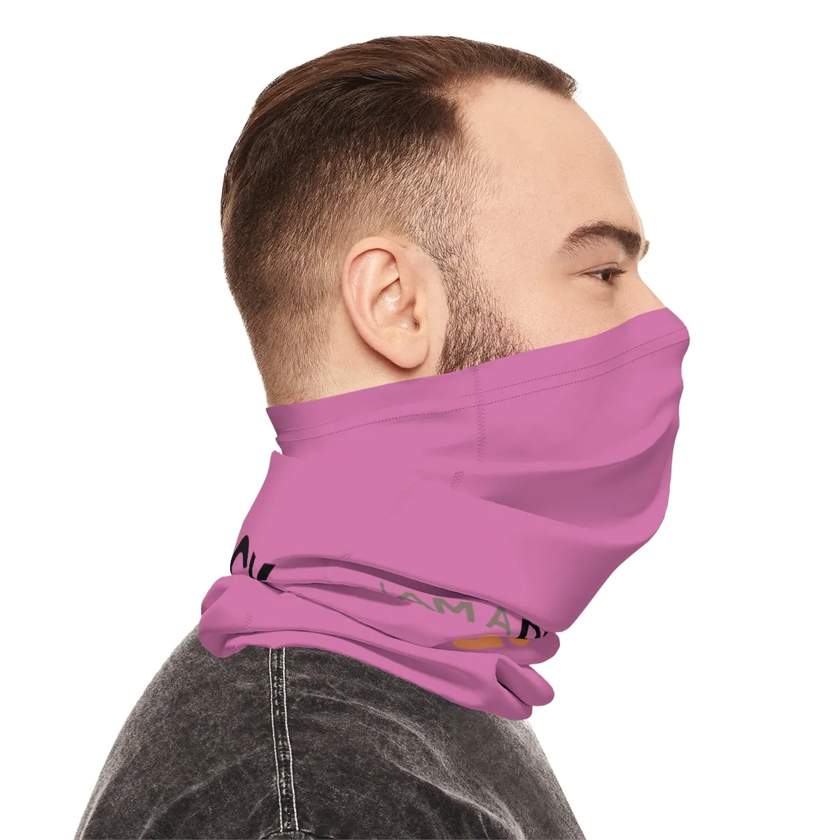 Lightweight Neck Gaiter - Black Queen (Light Purple)