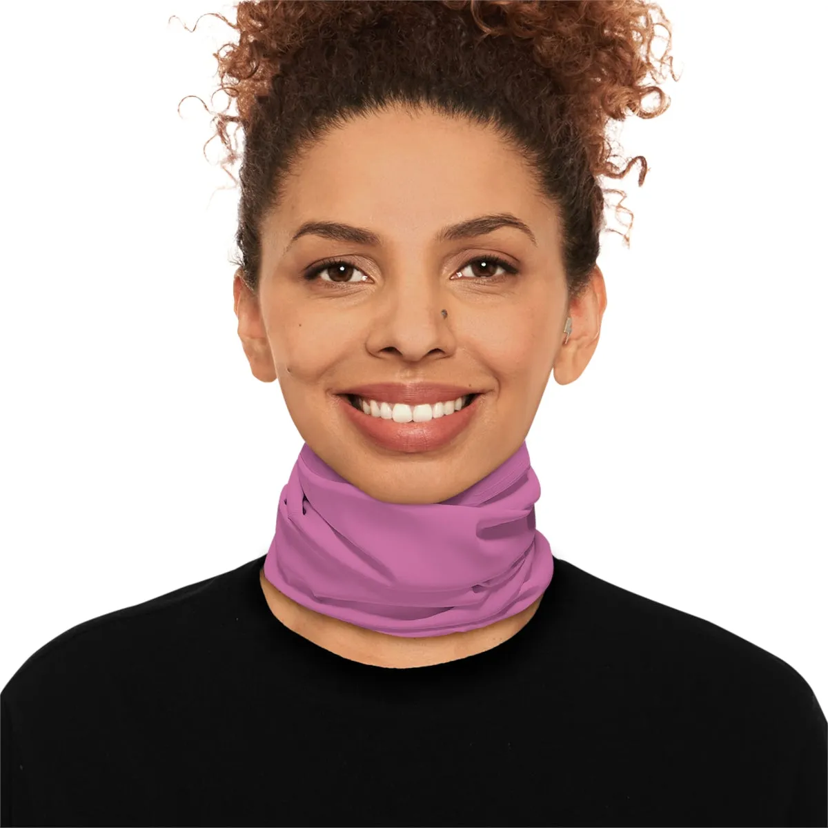 Lightweight Neck Gaiter - Black Queen (Light Purple)