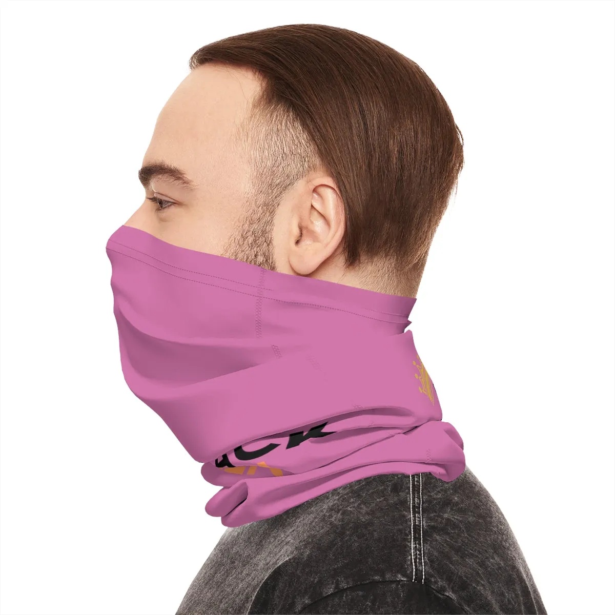 Lightweight Neck Gaiter - Black Queen (Light Purple)