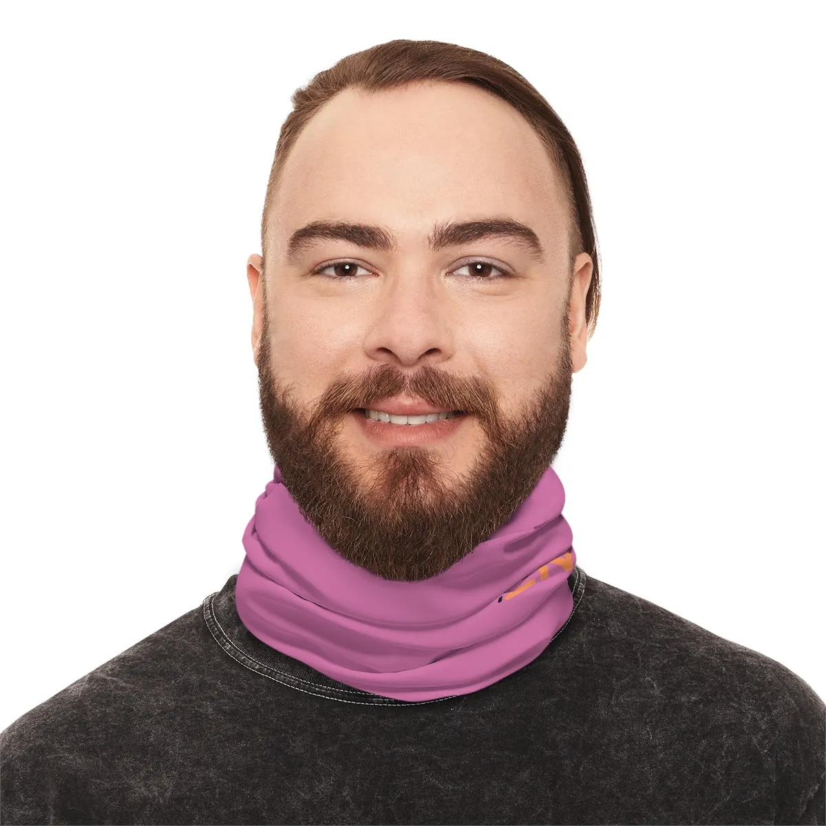 Lightweight Neck Gaiter - Black Queen (Light Purple)