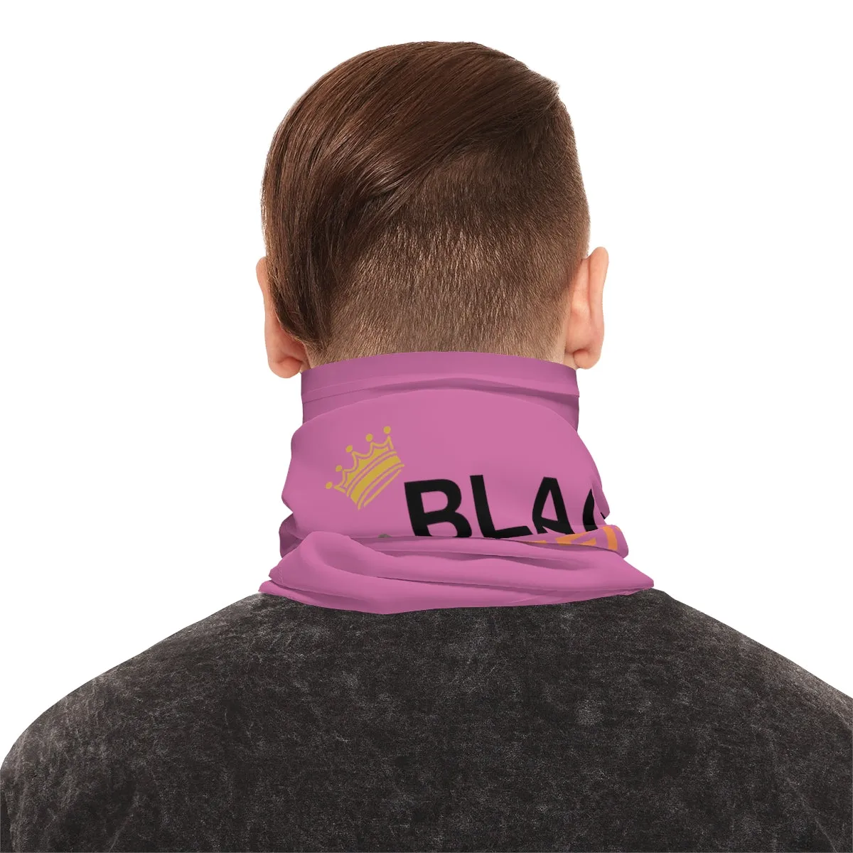 Lightweight Neck Gaiter - Black Queen (Light Purple)