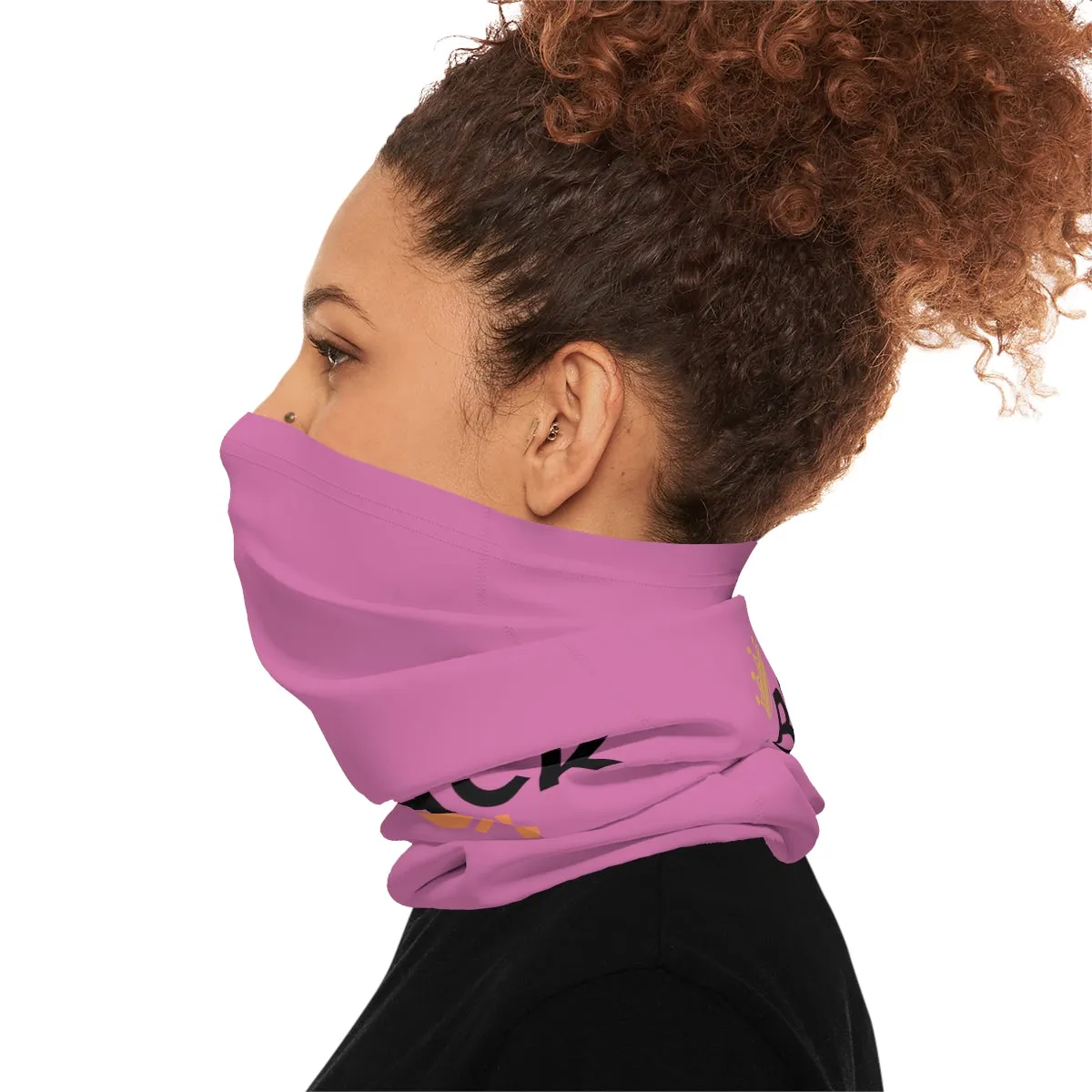 Lightweight Neck Gaiter - Black Queen (Light Purple)