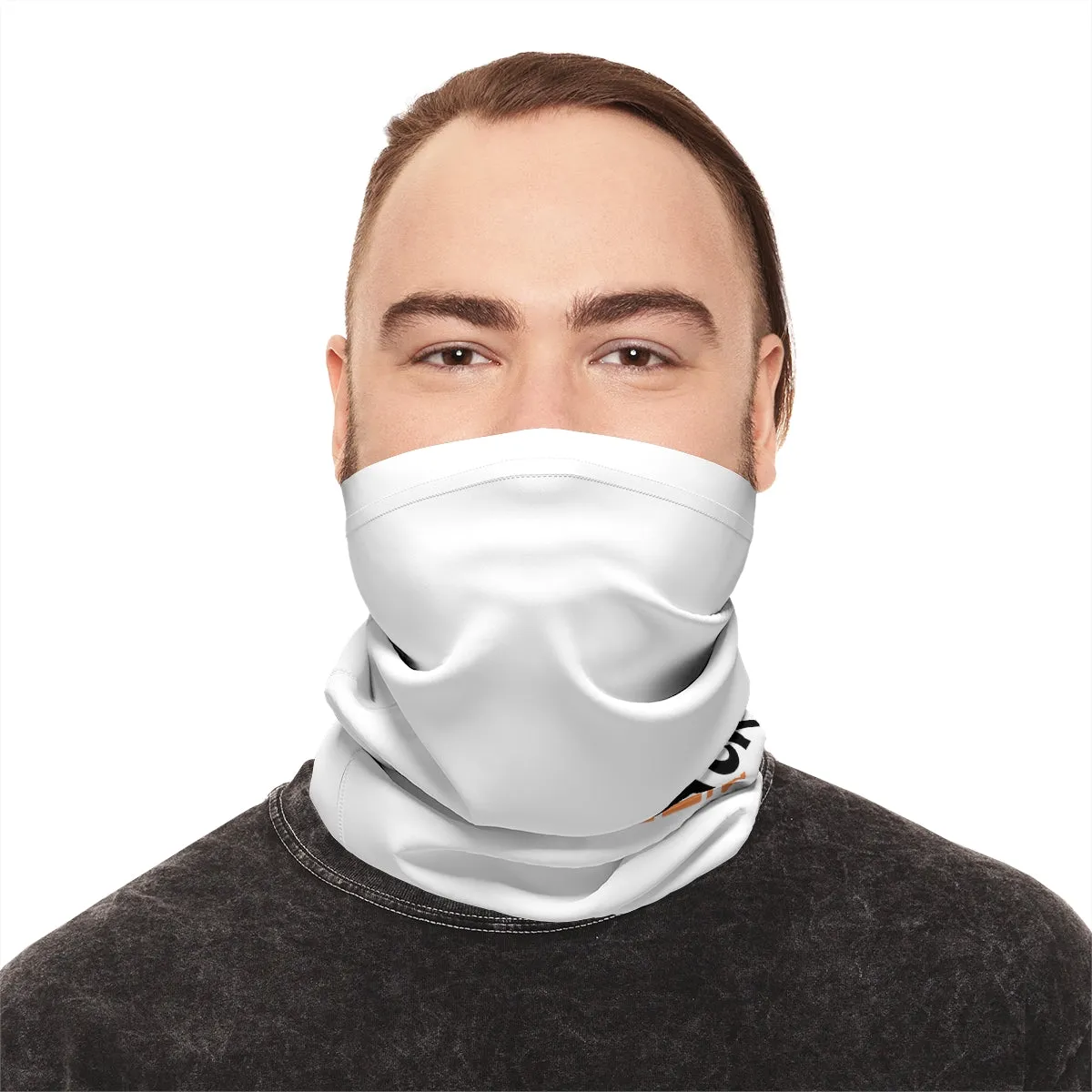 Lightweight Neck Gaiter - Black Queen (White)