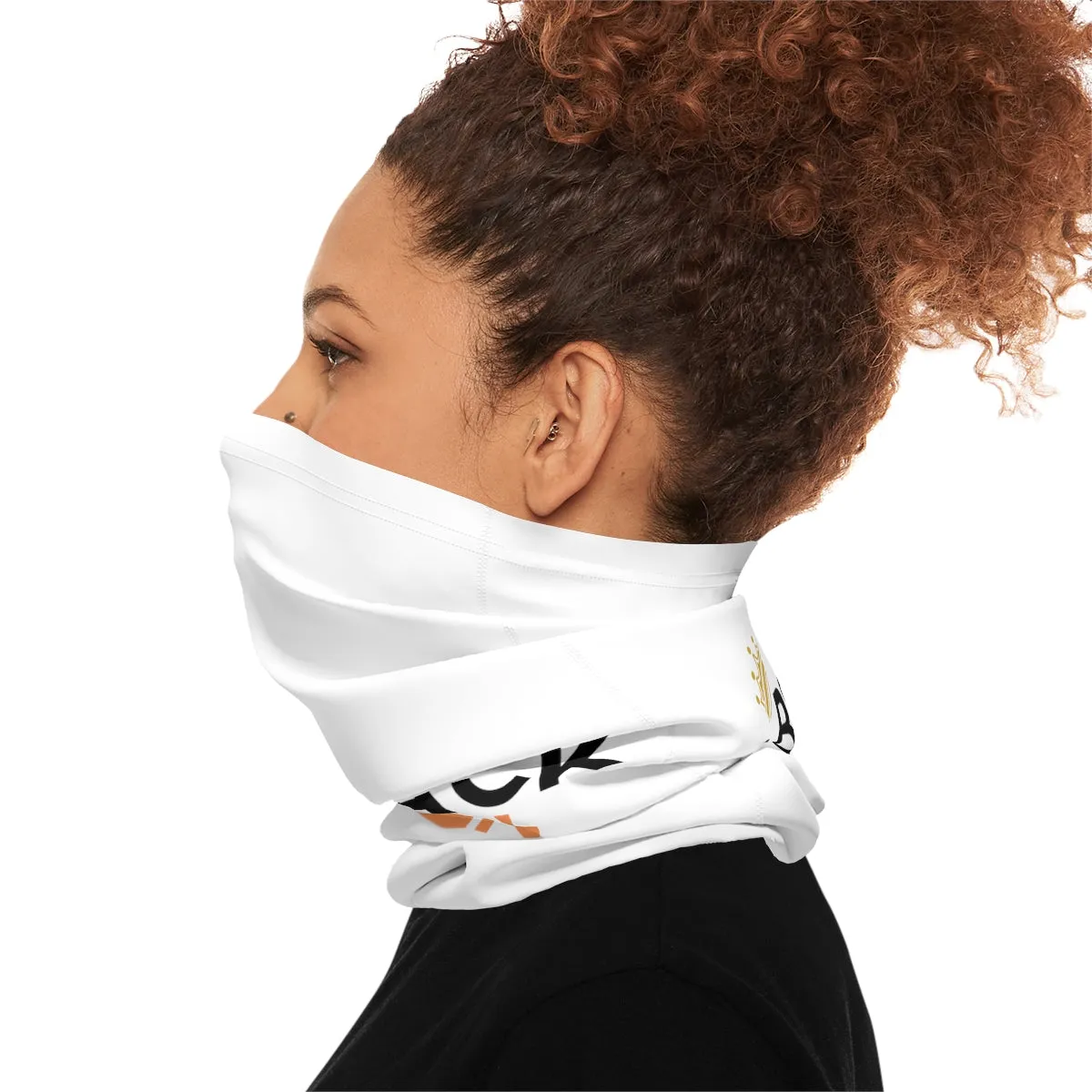 Lightweight Neck Gaiter - Black Queen (White)
