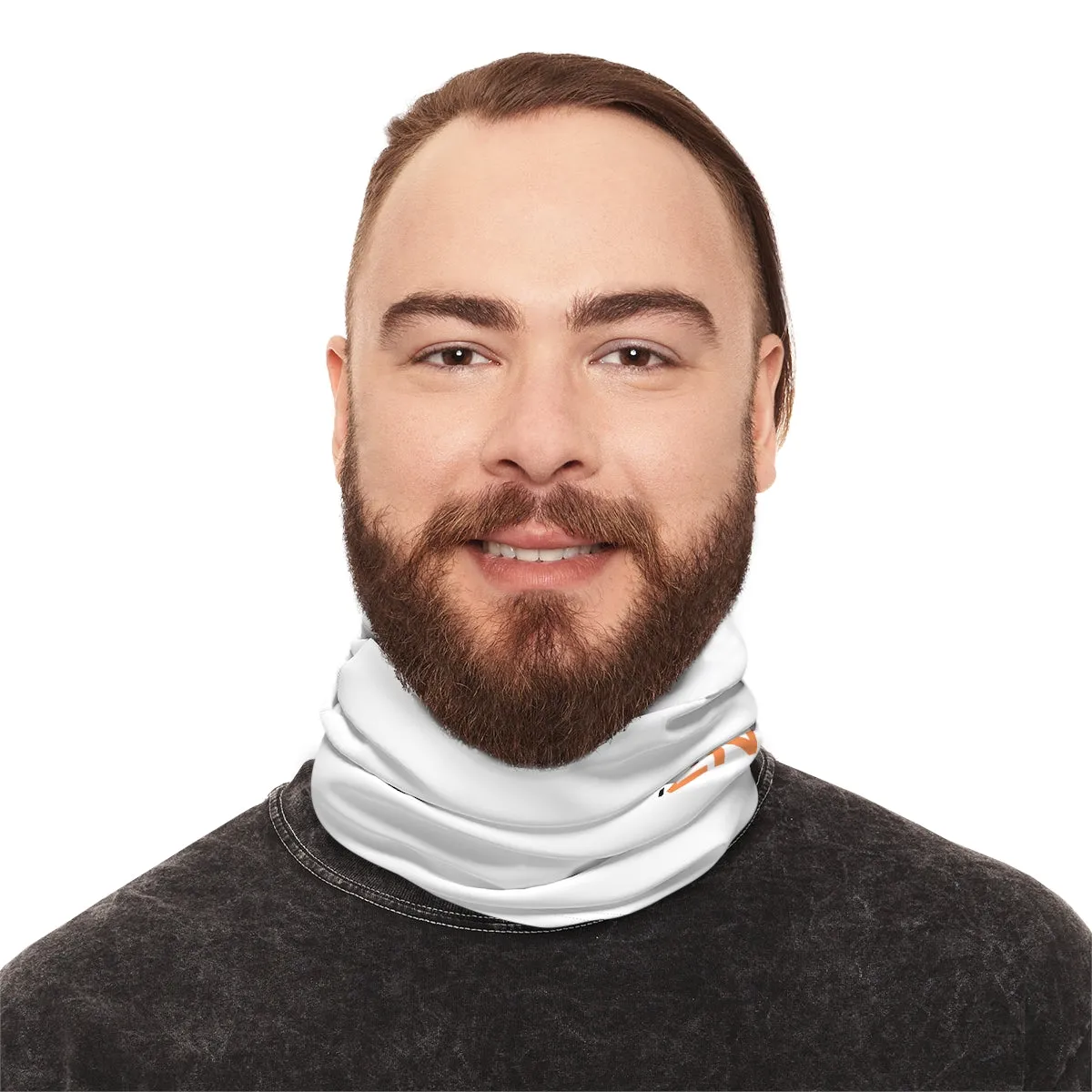 Lightweight Neck Gaiter - Black Queen (White)