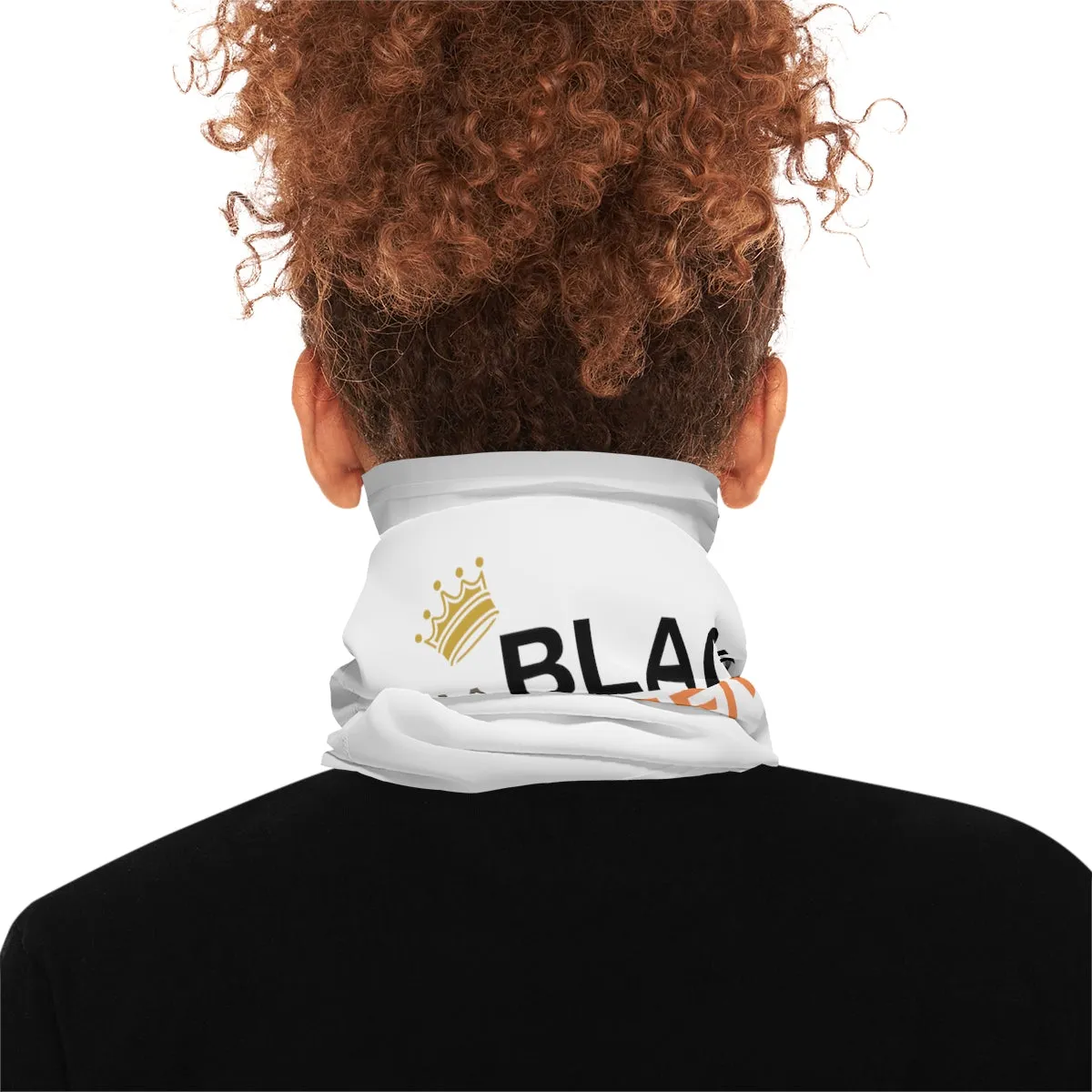 Lightweight Neck Gaiter - Black Queen (White)