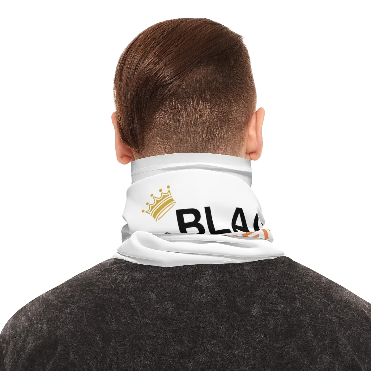 Lightweight Neck Gaiter - Black Queen (White)
