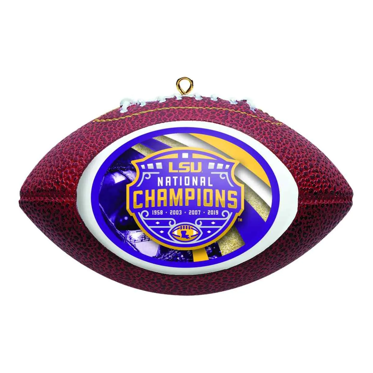 LSU Tigers 2019-2020 CFP National Champions Boelter Brands Football Ornament