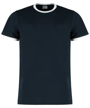 Navy/White - Fashion fit ringer tee