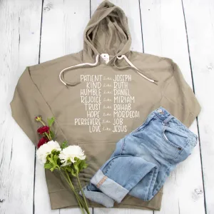 Patient Like Joseph Lightweight Terry Hoodie