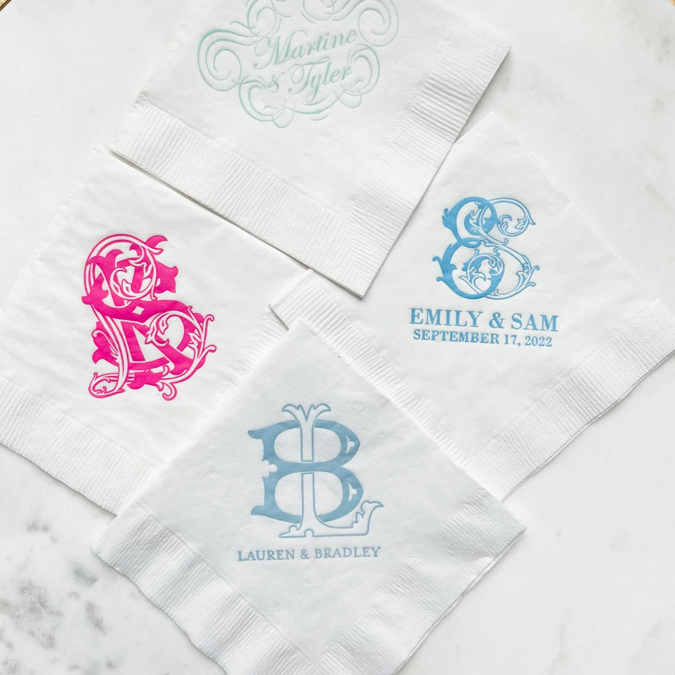 Personalized Vibrant 3ply Party Napkins