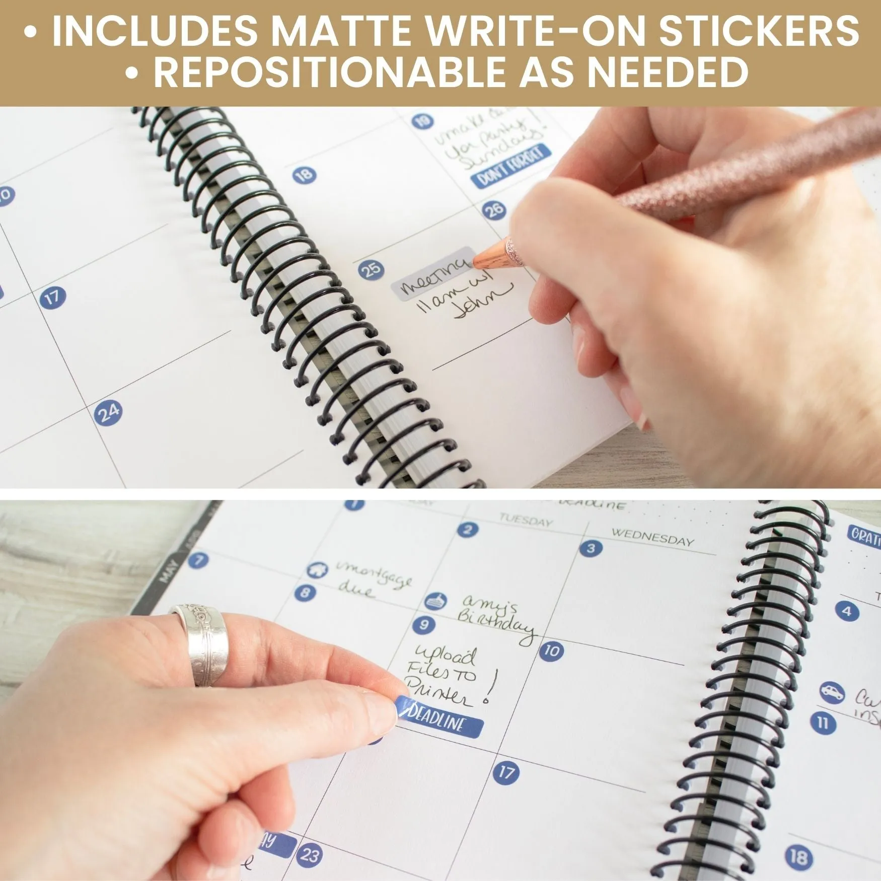 Planner Sticker Pack, Calendar Essentials, Happy Seasons
