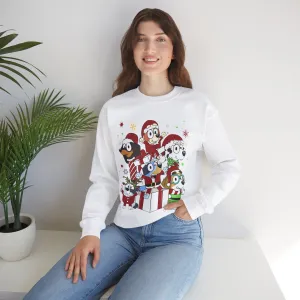 Princess Grace Festive Pet Friends Sweatshirt | Holiday Crewneck for Animal Lovers
