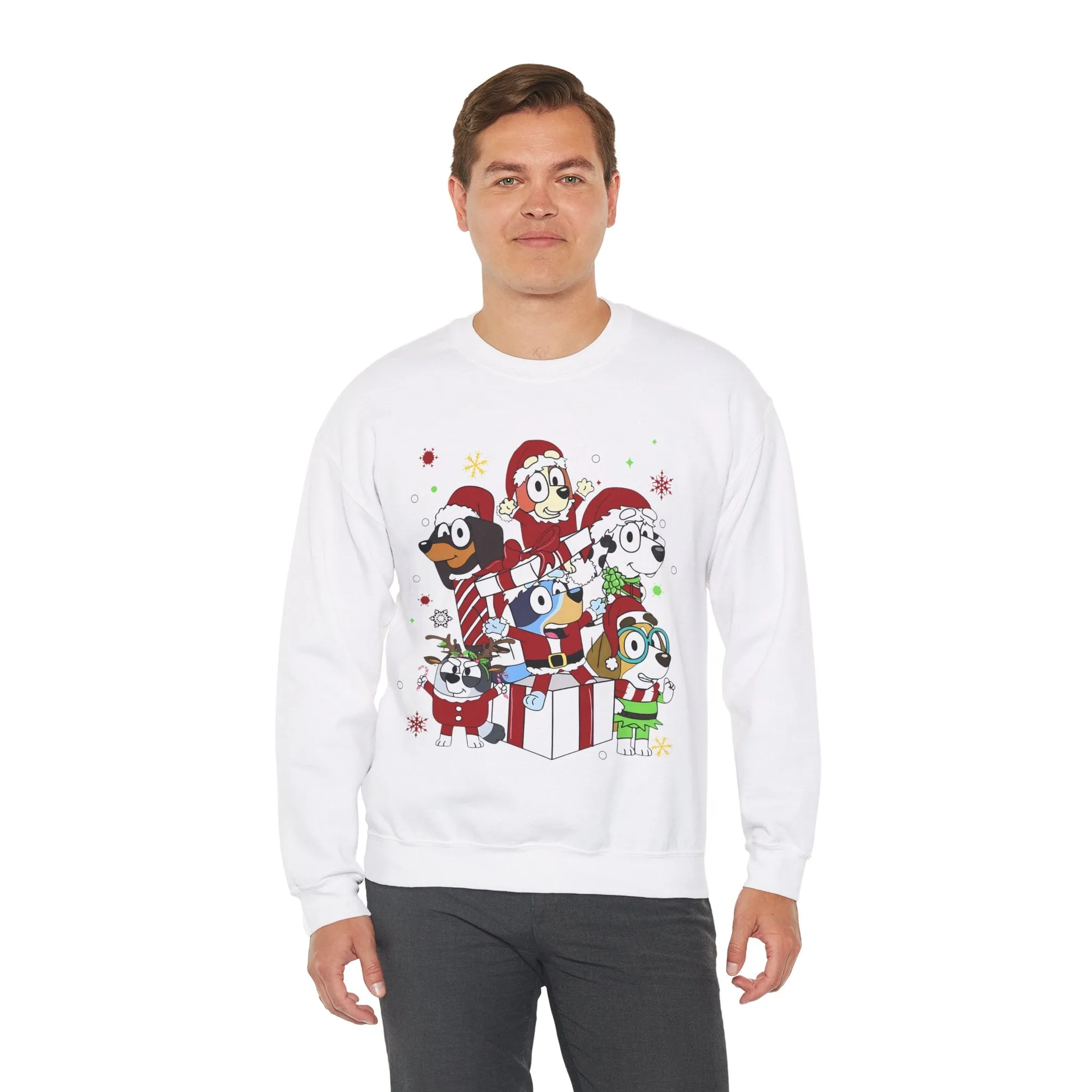 Princess Grace Festive Pet Friends Sweatshirt | Holiday Crewneck for Animal Lovers